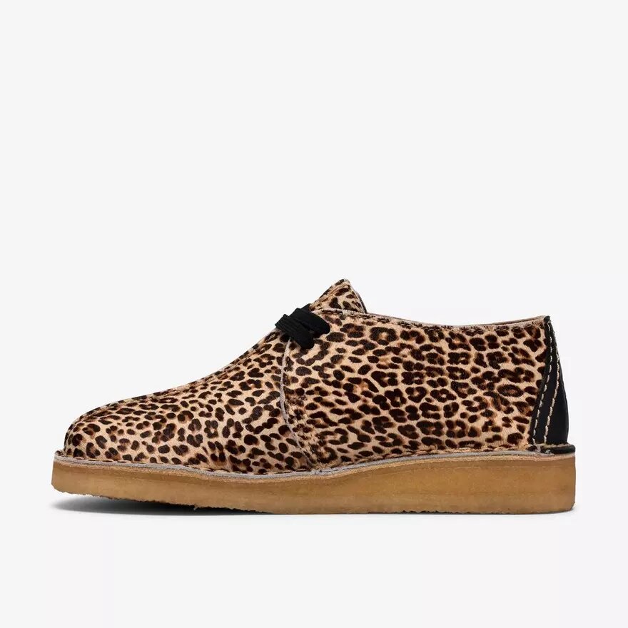 Womens Desert Trek Leopard Print Shoes Womens Desert Trek Leopard Print Shoes