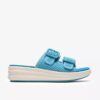 Womens Drift Faye Bright Blue Wedges