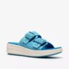 Womens Drift Faye Bright Blue Wedges
