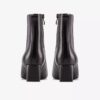 Womens Edina up Black Leather Ankle Boots