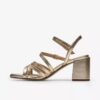 Womens Ezoria Strap Soft Gold Strappy Sandals
