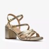 Womens Ezoria Strap Soft Gold Strappy Sandals