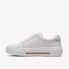 Womens Hollyrose Zip White Leather Sneakers