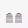 Womens Hollyrose Zip White Leather Sneakers