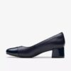 Womens Iridessa May Navy Leather Pumps