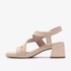 Womens Jaylan Sol off White Leather Heeled Sandals