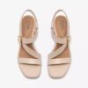 Womens Jaylan Sol off White Leather Heeled Sandals