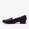 Womens Juliet Mia Black Leather Slip-Ons Womens Juliet Mia Black Leather Slip-Ons