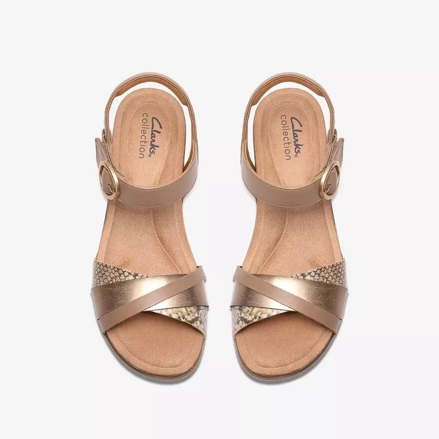 Womens Kacha Twist Taupe Combination Leather Wedges Us Womens Kacha Twist Taupe Combination Leather Wedges Us