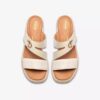 Womens Kidiki Cove Cream Leather Wedges Womens Kidiki Cove Cream Leather Wedges