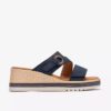 Womens Kidiki Cove Navy Nubuck Wedges Womens Kidiki Cove Navy Nubuck Wedges