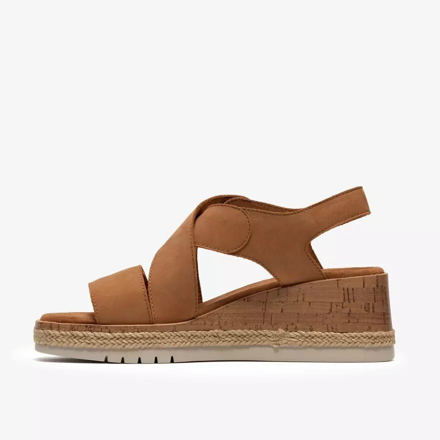 Womens Kidiki Sun Tan Nubuck Wedges Womens Kidiki Sun Tan Nubuck Wedges