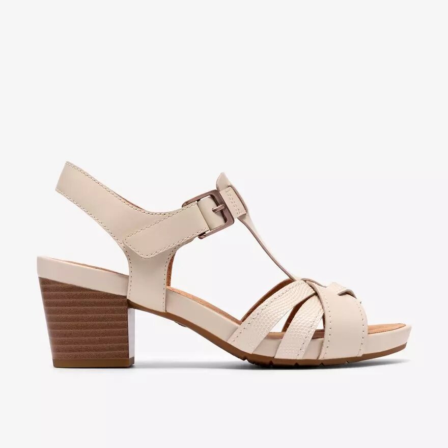 Womens Kymber Glow Cream Leather Heeled Sandals Womens Kymber Glow Cream Leather Heeled Sandals
