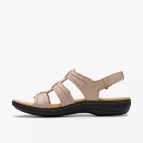 Womens Laurieann Ivy Sand Leather Flat Sandals