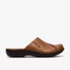 Womens Laurieann Lux Tan Leather Clogs & Mules Womens Laurieann Lux Tan Leather Clogs & Mules