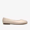 Womens Livia Lily Cream Leather Ballet Flats Womens Livia Lily Cream Leather Ballet Flats