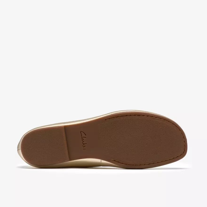 Womens Livia Lily Soft Gold Ballet Flats Womens Livia Lily Soft Gold Ballet Flats