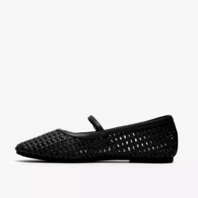 Womens Livia Sky Black Weave Bar Shoes