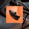 Womens Lynell Slip Black Leather Slip-Ons