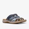 Womens Maelynn Abby Blue Combination Flat Sandals
