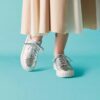 Womens Mayhill Walk Silver Metallic Sneaker Us