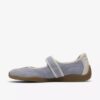 Womens Meridor Jane Light Blue Suede Mary Janes