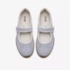 Womens Meridor Jane Light Blue Suede Mary Janes