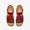 Womens Merliah2 Ruby Red Leather Wedges