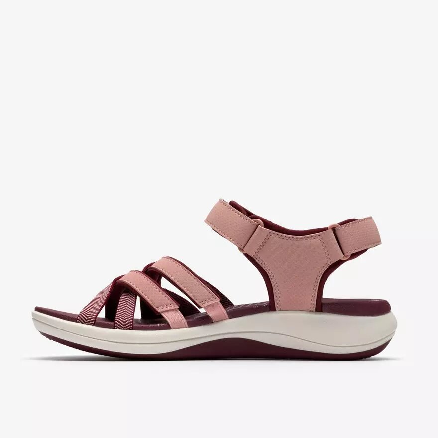 Womens Mira Shore Maroon Strappy Sandals Womens Mira Shore Maroon Strappy Sandals