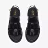 Womens Orinoco3 Strap Black Leather Flat Sandals