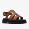 Womens Orinoco3 Strap Tan Leather Flat Sandals