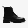 Womens Orinoco3 Style Black Leather Ankle Boots