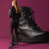 Womens Orinoco3 Style Black Leather Ankle Boots