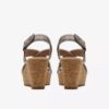 Womens Rose Style Taupe Metallic Wedges Womens Rose Style Taupe Metallic Wedges