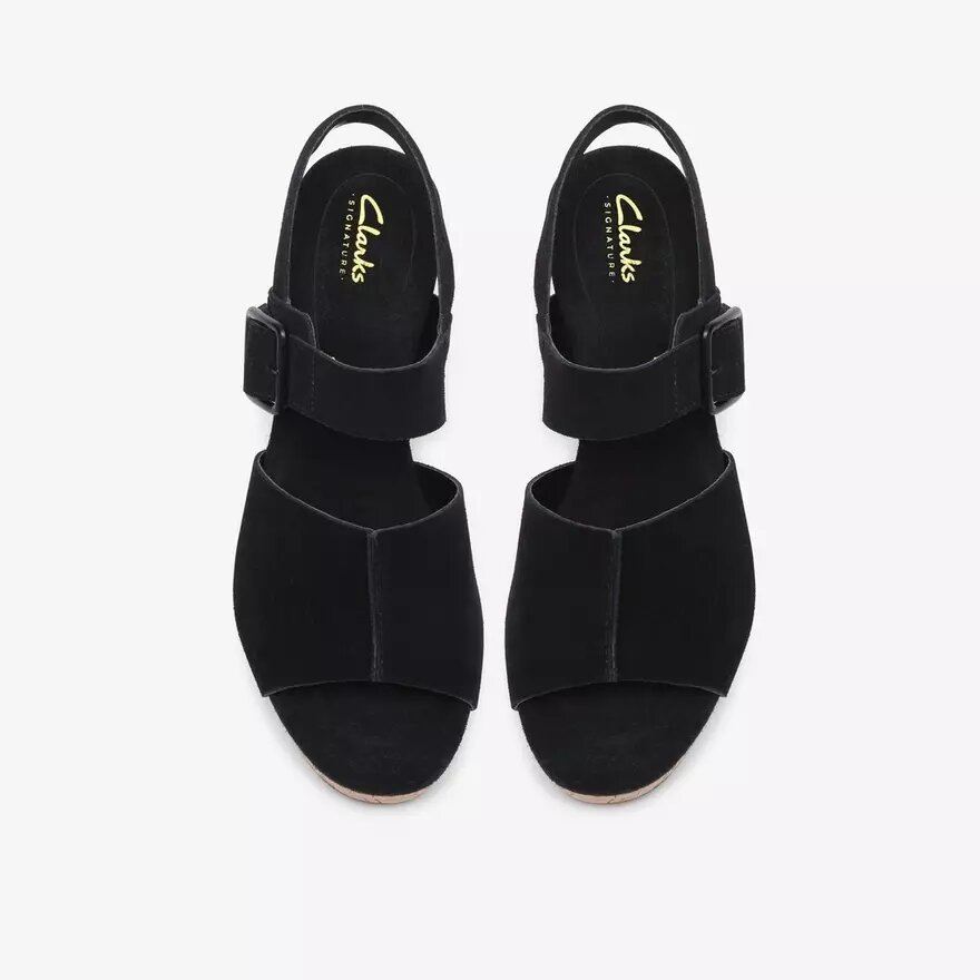 Womens Sabina Dream Black Suede Wedges Womens Sabina Dream Black Suede Wedges