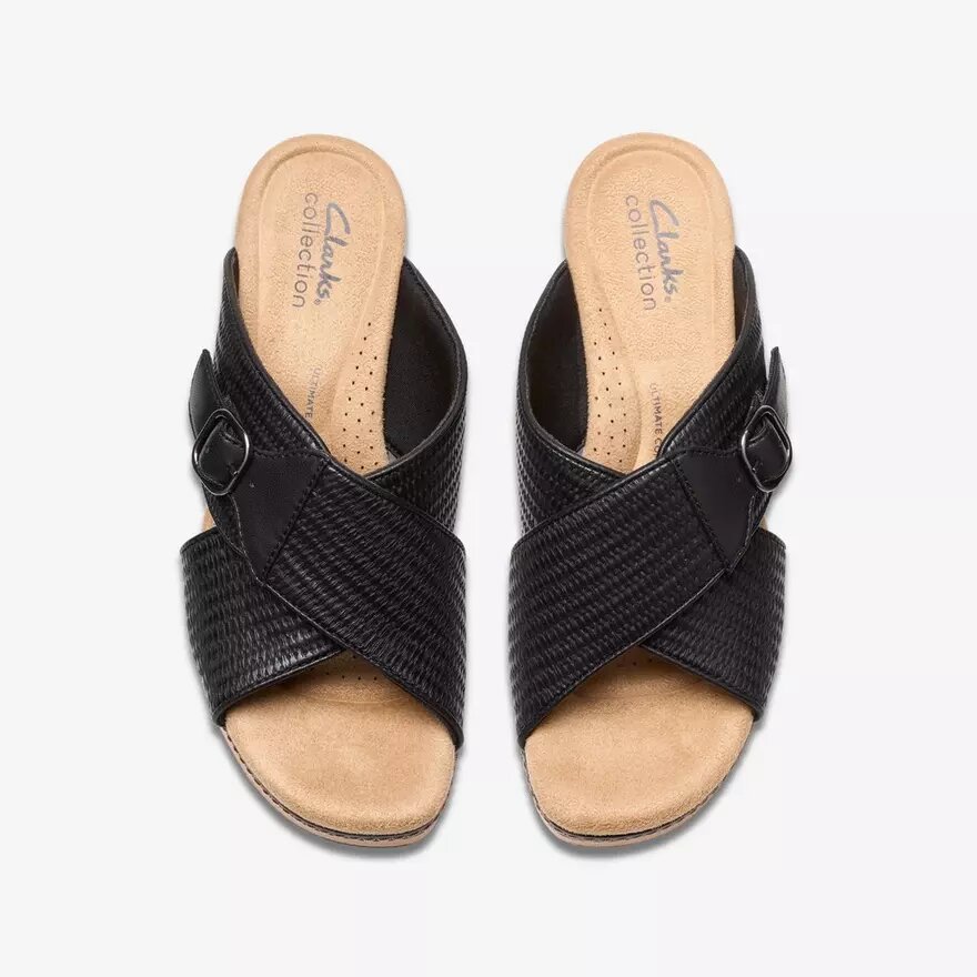 Womens Seannah Nora Black Interest Wedges Womens Seannah Nora Black Interest Wedges