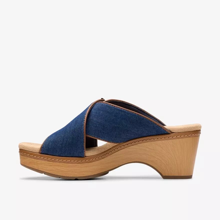 Womens Seannah Nora Dark Denim Wedges Womens Seannah Nora Dark Denim Wedges