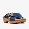 Womens Seannah Nora Dark Denim Wedges Womens Seannah Nora Dark Denim Wedges