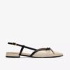 Womens Sensa15 Bow Cream Leather Sling Back