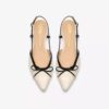Womens Sensa15 Bow Cream Leather Sling Back