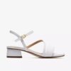 Womens Serina35 Strap White Leather Strappy Sandals