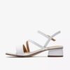 Womens Serina35 Strap White Leather Strappy Sandals