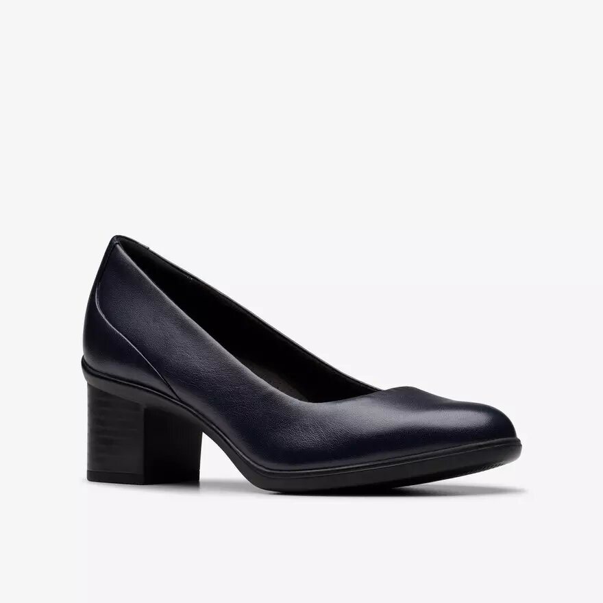 Womens Shaya Poppy Navy Leather Pumps Womens Shaya Poppy Navy Leather Pumps