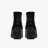 Womens Shaya Sky Black Leather Ankle Boots