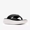 Womens Solevana Post Black Flip Flop