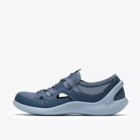Womens Solevana Step Blue Grey Slip-Ons