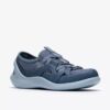 Womens Solevana Step Blue Grey Slip-Ons