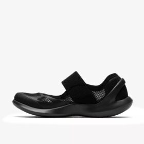 Womens Solevana Strap Black Sneakers
