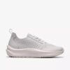 Womens Solevana Style White Leather Sneakers