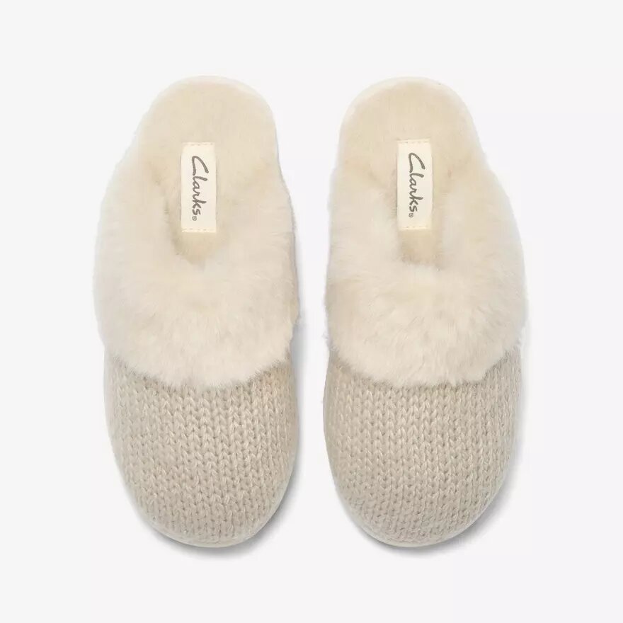 Womens Stockinette Khaki Slippers Womens Stockinette Khaki Slippers